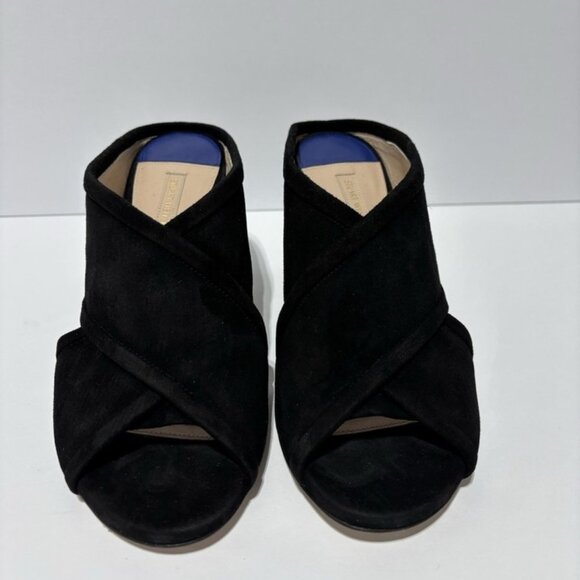 Stuart Weitzman Women’s Sam 75 Black Suede Block Heel Sandals, Size 7 M - Picture 3 of 6